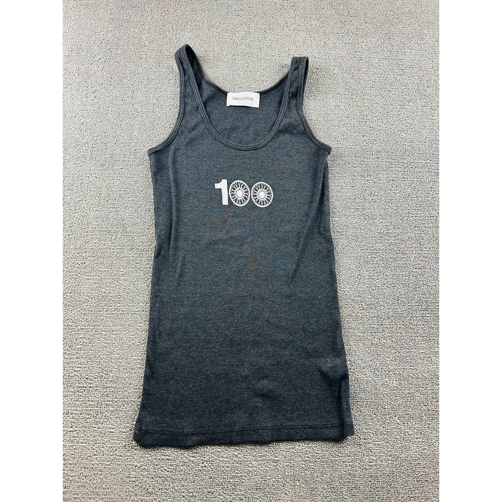 SoulCycle Spiritual Gangster Tank Women S Gray 100 Ride Cycling USA Activewear